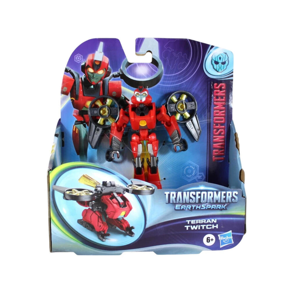 Hasbro Transformers Earthspark Warrior Class Terran Twitch Action Figure